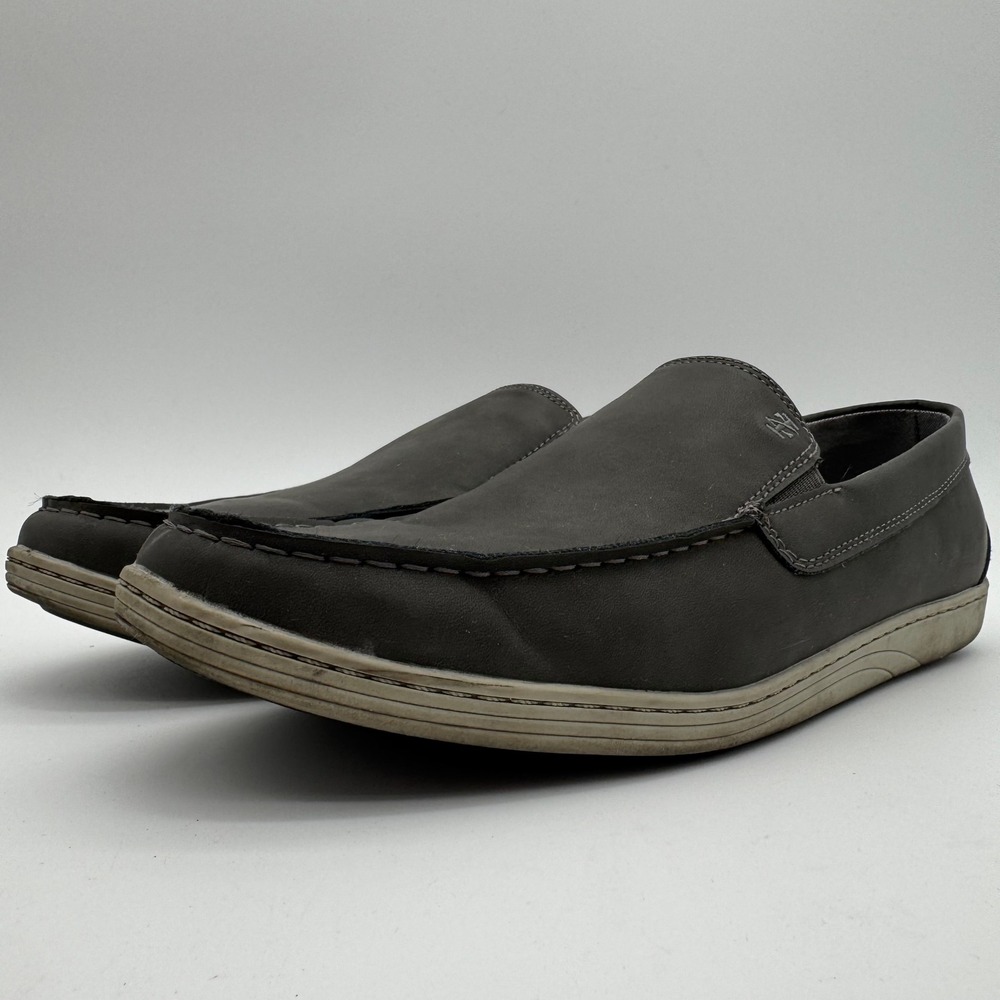 IZOD Seapoint Gray Slip On Casual Shoes‎ Men's Size 12 Memory Foam
